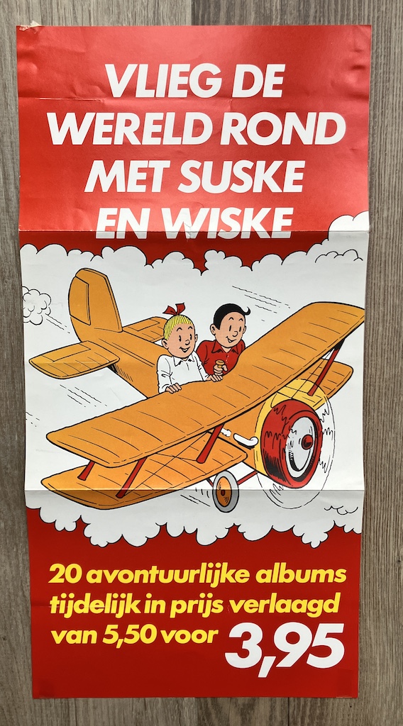 Poster vlieg de wereld rond met...