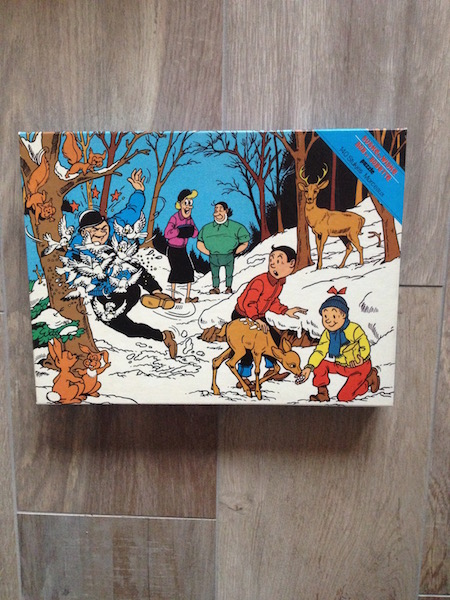 Legpuzzel \"familie in de sneeuw\" (1981)